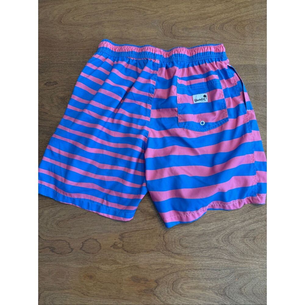 Boardies Apparel Kids' Stripe Colorblock Quick Dry Swim Shorts Pink Blue Medium - Picture 2 of 8